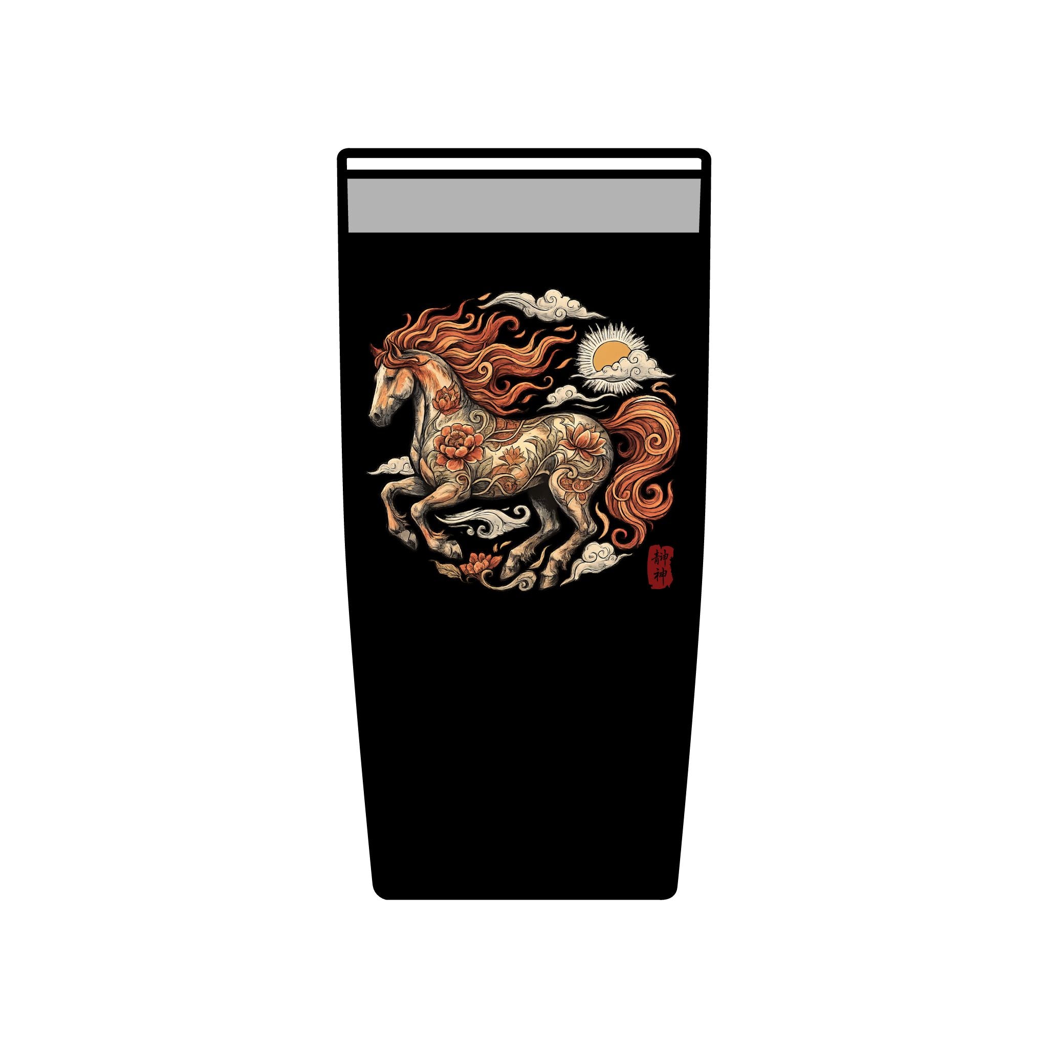 2026 Fire Horse 20oz Insulated Tumbler | Chinese Zodiac Tea & Coffee Design
