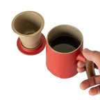 Porcelin Mug with Infuser and Lid  | 12 fl.oz.