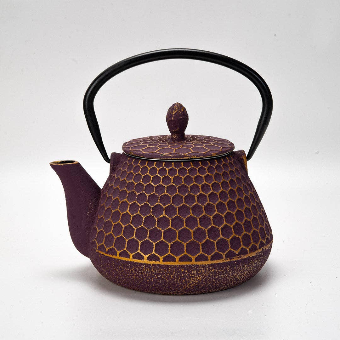 Purple Honeycomb Cast Iron Drinkware