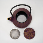 Purple Honeycomb Cast Iron Drinkware