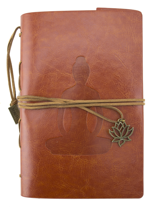 Leatherette Journal - Yoga - Brown